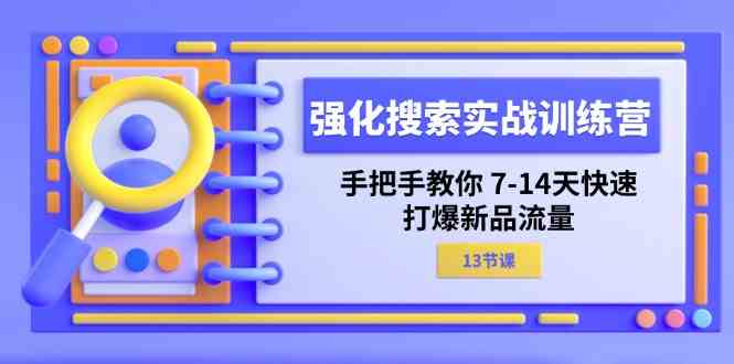 强化搜索实战训练营,手把手教你7-14天快速打爆新品流量(13节课)-沧海聊项目