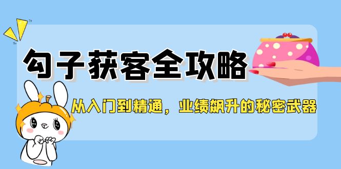 从入门到精通,勾子获客全攻略,业绩飙升的秘密武器-沧海聊项目