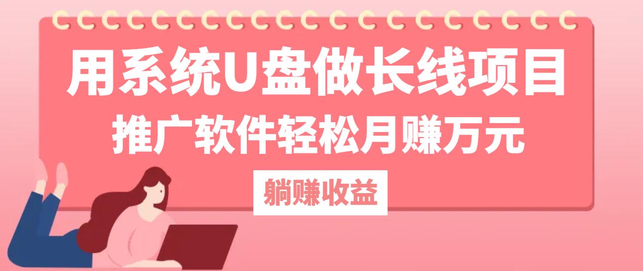 用系统U盘做长线项目，推广软件轻松月赚万元(附制作教程+软件-沧海聊项目