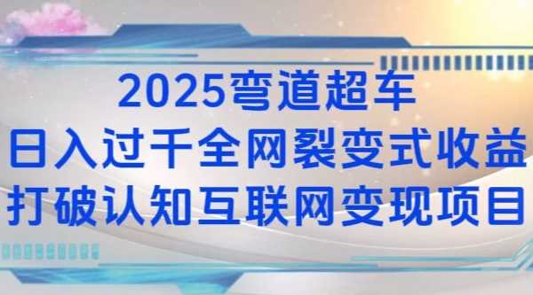 2025弯道超车日入过K全网裂变式收益打破认知互联网变现项目【揭秘】-沧海聊项目