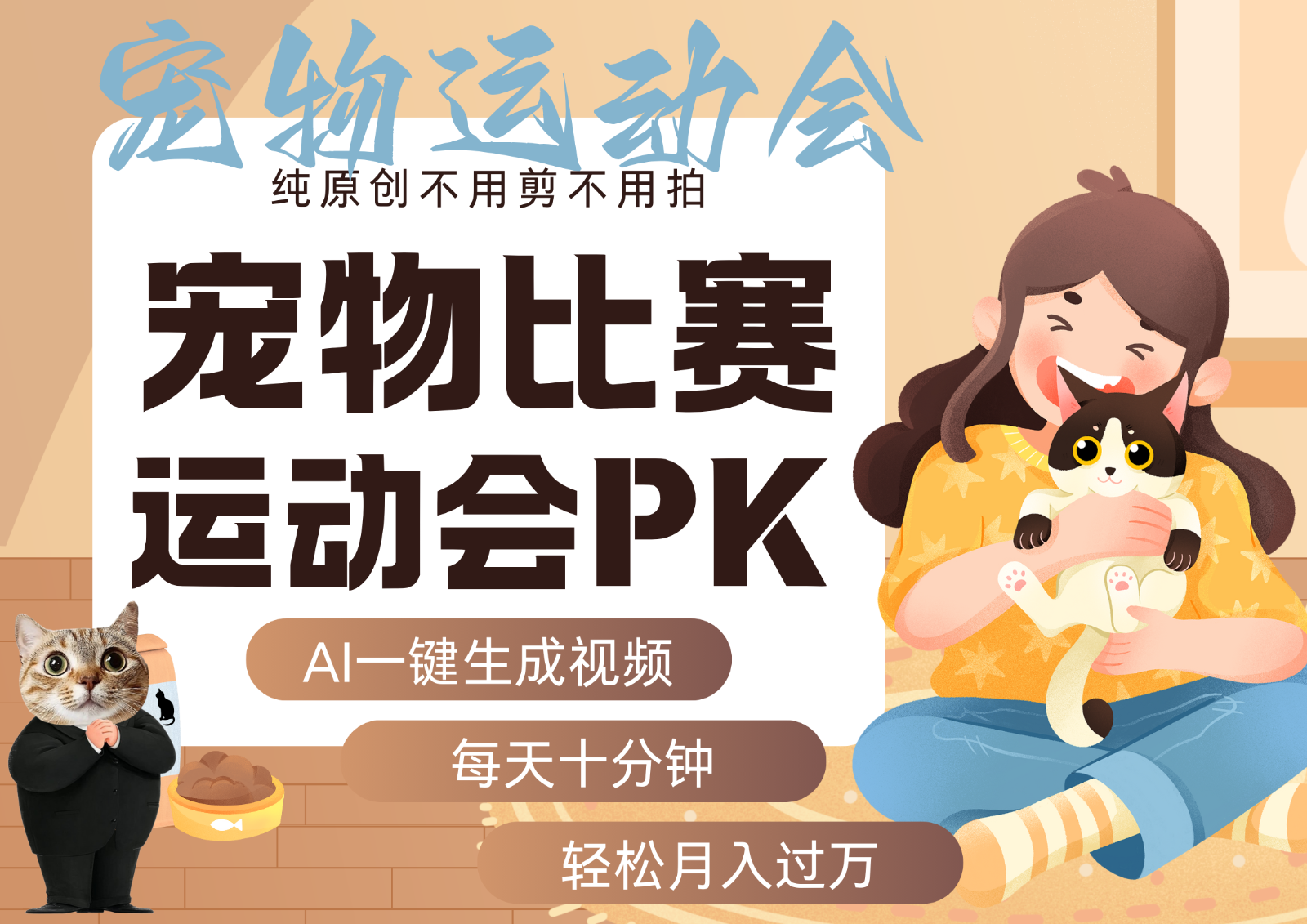 AI萌宠运动员跳水 射击 篮球 足球比赛 每天十分钟 附详细提示词文案库 代替做…-沧海聊项目