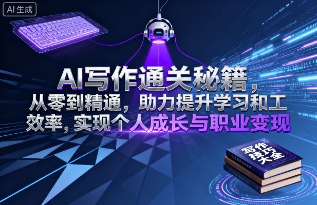 AI写作通关秘籍，从零到精通，助力提升学习和工作效率，实现个人成长与职业变现-沧海聊项目