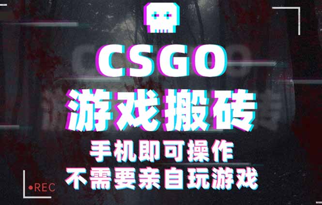 CSGO游戏挂机捡漏，单日扫货500+，年底小高峰上车可吃肉，手机即可操作…-沧海聊项目