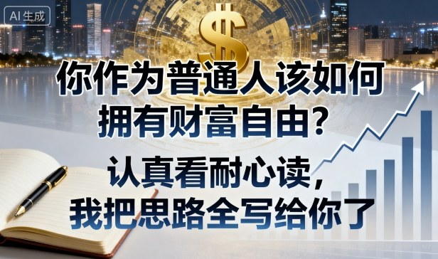 付费文章：你作为普通人该如何拥有财富自由？认真看耐心读，我把思路全写给你了-沧海聊项目