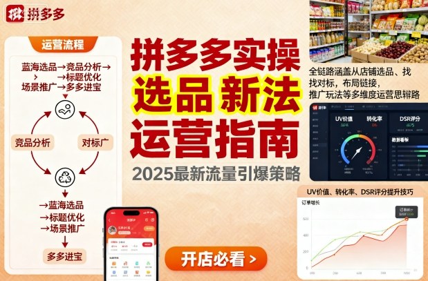 王校长9月12拼多多实操新玩法，全链路涵盖从店铺选品、找对标，布局链接，推广玩法等多维度运营思路-沧海聊项目