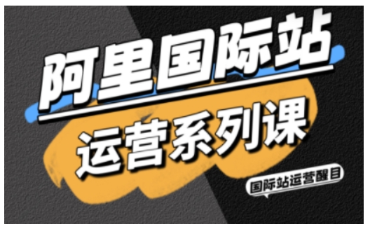 阿里国际站运营系列课，涵盖精准引流、直通车与全站推实战SOP，搭配AI效率工具包与高阶增长玩法-沧海聊项目