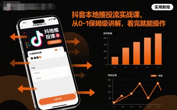 抖音本地推投流实战课，从0-1保姆级讲解，看完就能操作-沧海聊项目