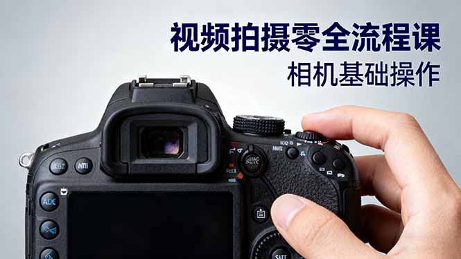 视频拍摄零全流程课：从相机基础操作到电影构图、光影布光、分镜头设计等-沧海聊项目