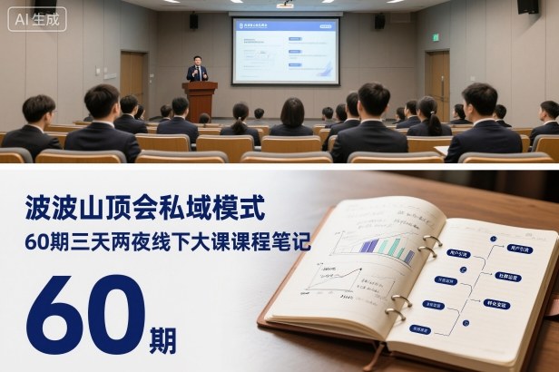 波波山顶会私域模式60期三天两夜线下大课课程笔记(文档)-沧海聊项目