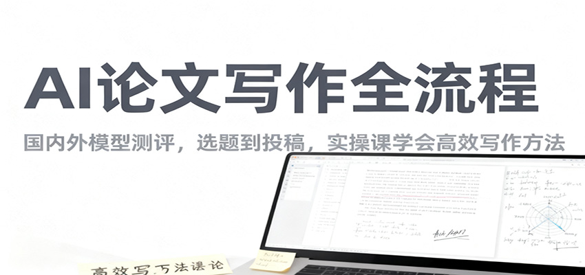 AI论文写作全流程，国内外模型测评，选题到投稿，实操课学高效写作方法-沧海聊项目