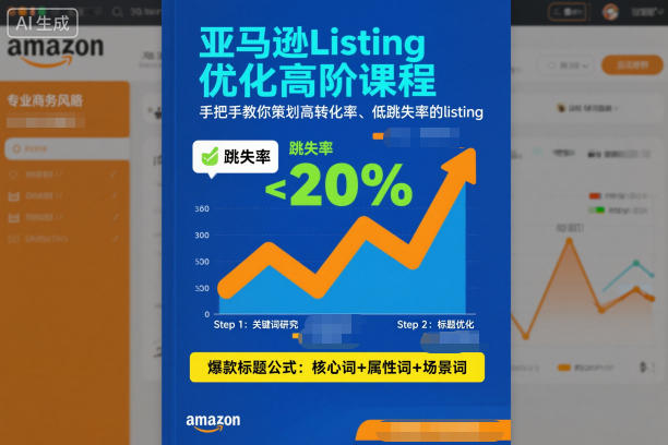 亚马逊Listing优化高阶课程，手把手教你策划高转化率、低跳失率的listing-沧海聊项目