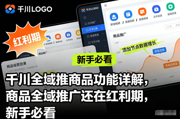 千川全域推商品功能详解，商品全域推广还在红利期，新手必看-沧海聊项目