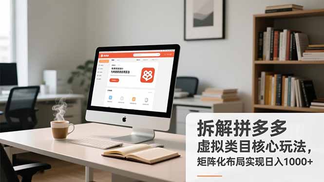 拆解拼多多虚拟类目核心玩法，矩阵化布局实现日入1000+-沧海聊项目