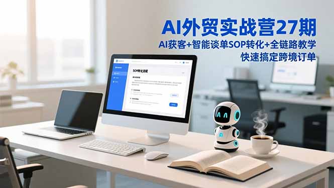 AI外贸实战营27期，AI获客+智能谈单+SOP转化+全链路教学，快速搞定跨境订单-沧海聊项目