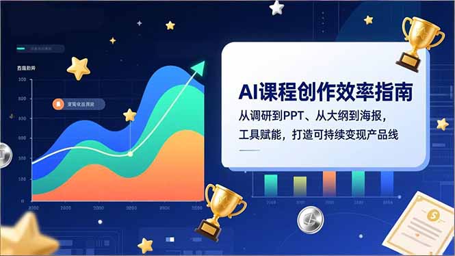 AI课程创作效率指南，从调研到PPT、从大纲到海报，工具赋能，打造可持续变现产品线-沧海聊项目
