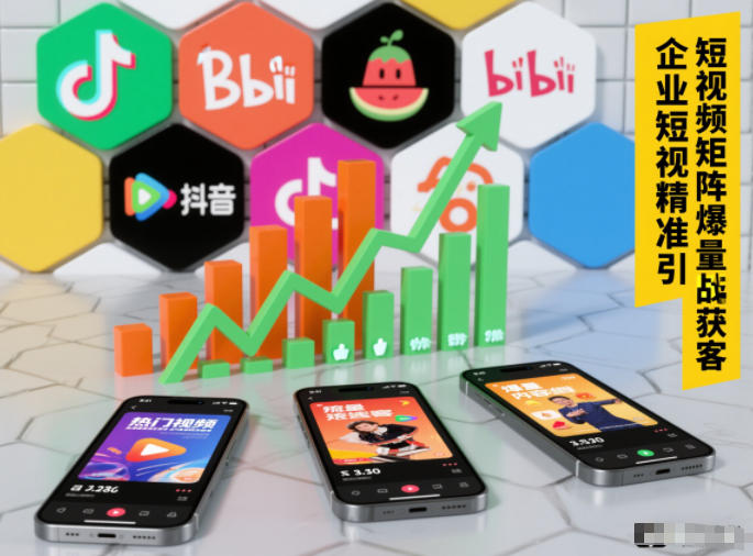 企业短视频精准引流矩阵获客，短视频矩阵爆量战法-沧海聊项目