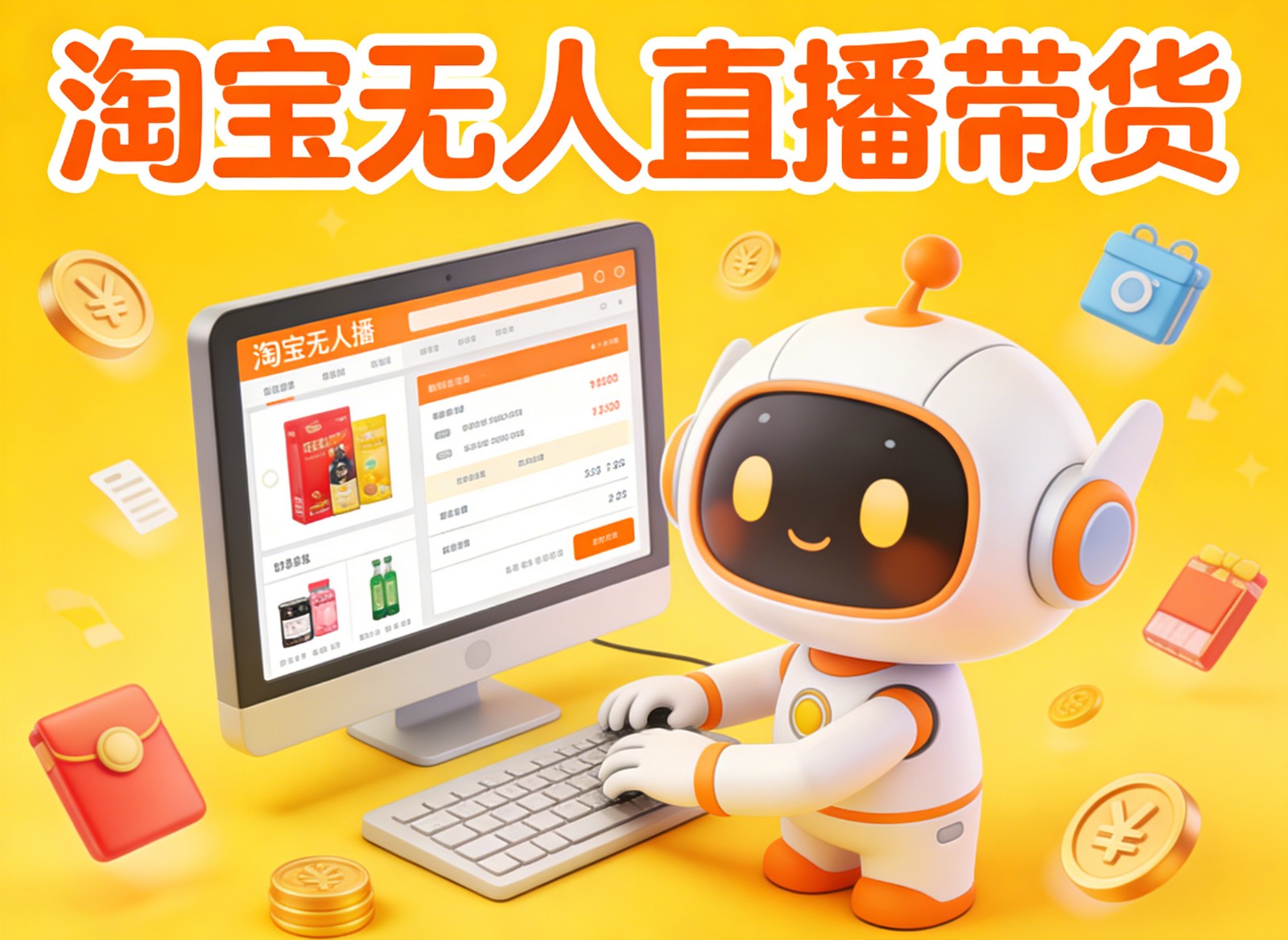 淘宝无人直播带货，24小时自动卖货，月佣金1W+，不违规不封号，不用露脸-沧海聊项目