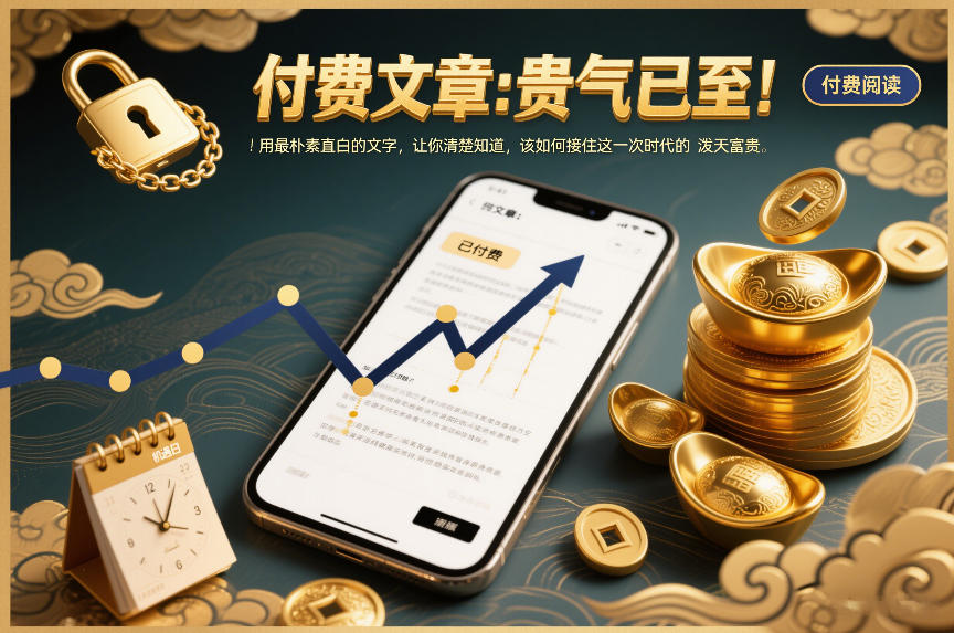 付费文章：贵气已至！用最朴素直白的文字，让你清楚知道，该如何接住这一次时代的泼天富贵-沧海聊项目