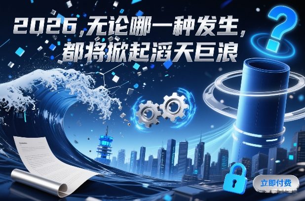 付费文章：2026，无论哪一种发生，都将掀起滔天巨浪-沧海聊项目