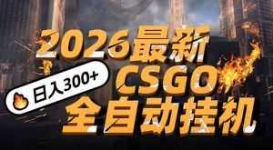 2026开年王炸，CSGO最新挂机玩法，小白一台手机即可操作，日入500+，颠覆传统搬砖-沧海聊项目