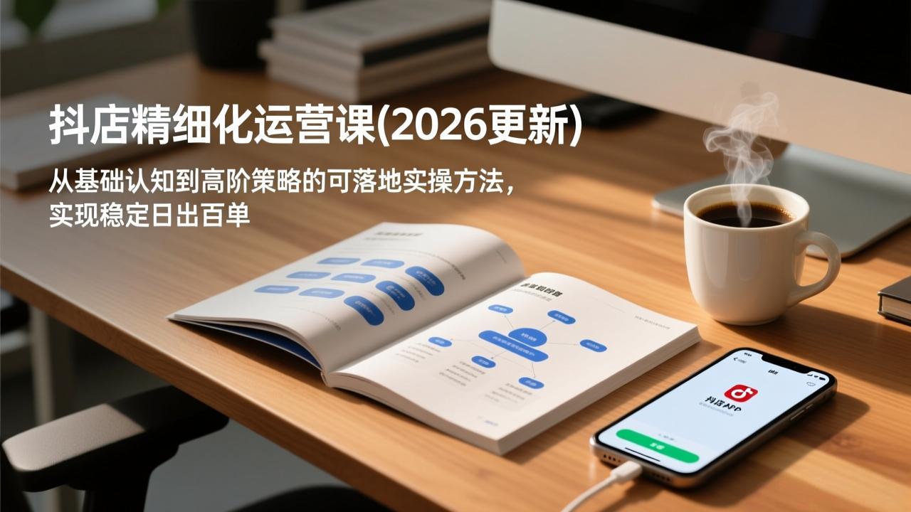抖店精细化运营课(2026更新-沧海聊项目