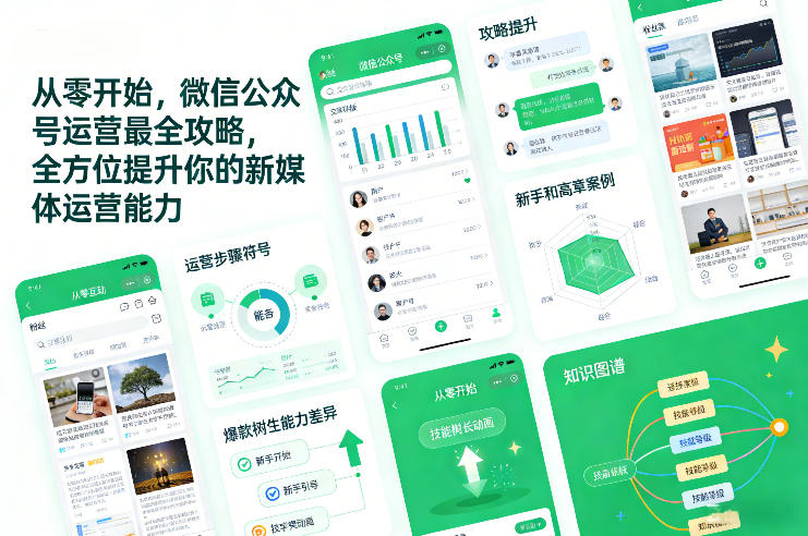 从零开始，微信公众号运营最全攻略，全方位提升你的新媒体运营能力-沧海聊项目