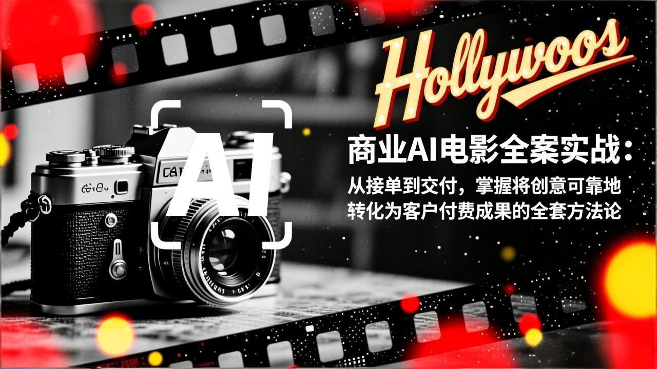 商业AI电影全案实战：从接单到交付，掌握将创意可靠地转化为客户付费成果的全套方法论-沧海聊项目