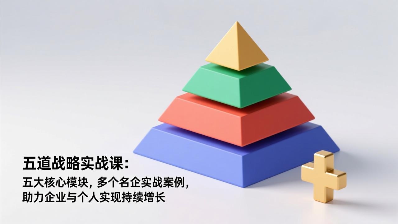 五道战略实战课：五大核心模块，多个名企实战案例，助力企业与个人实现持续增长-沧海聊项目