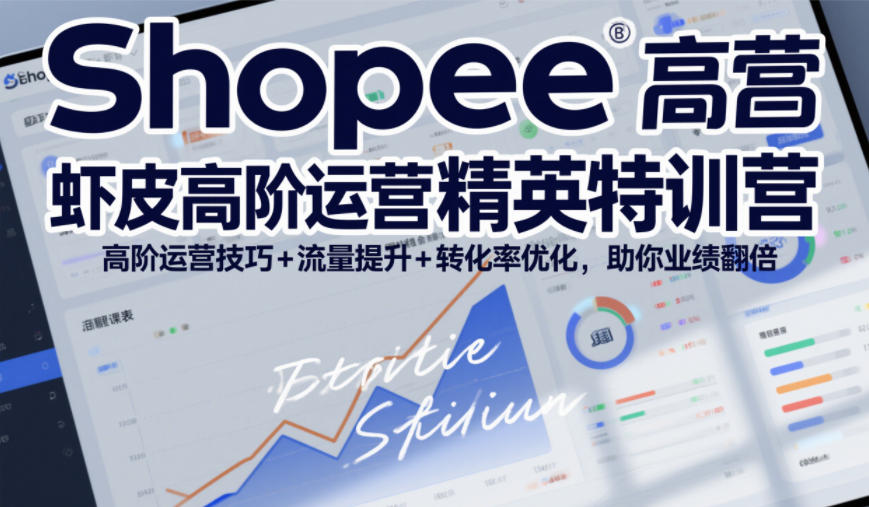 Shopee虾皮高阶运营精英特训营，高阶运营技巧+流量提升+转化率优化，助你业绩翻倍-沧海聊项目