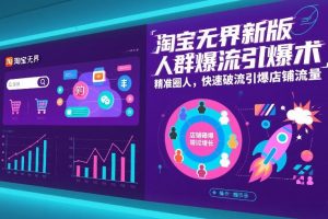 淘宝无界新版人群爆流引爆术，精准圈人，快速破流引爆店铺流量-沧海聊项目