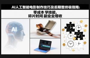 AI人工智能电影制作技巧及后期完整终极指南：零成本学技能，碎片时间副业增收-沧海聊项目