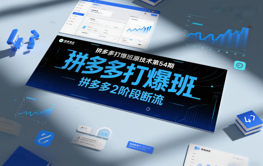 拼多多打爆班原创技术第54期，拼多多2阶段断流-沧海聊项目