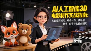 AI人工智能3D电影制作实战指南：从创意到成片、角色一致、多场景叙事，创作你的首部短片-沧海聊项目