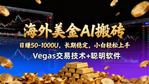 【海外美金AI搬砖】Vegas交易技术+聪明软件，日赚50-1000U，长期稳定，小白轻松上手。-沧海聊项目