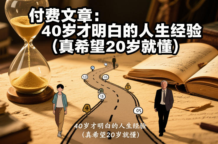 付费文章：40岁才明白的人生经验(真希望20岁就懂)-沧海聊项目