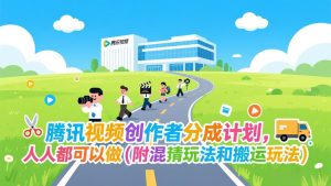 腾讯视频创作者分成计划，人人都可以做(附混剪玩法和搬运玩法-沧海聊项目