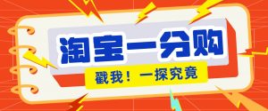 年底赚钱冲刺季，靠谱高单价项目，淘宝一分购一单13元，小白也能做！-沧海聊项目