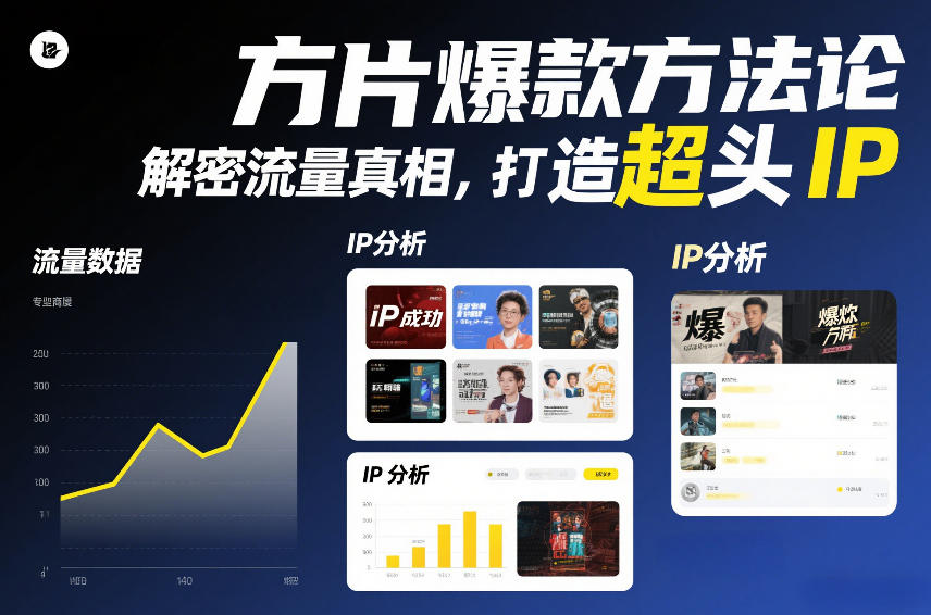 方片爆款方法论，解密流量真相，打造超头IP-沧海聊项目