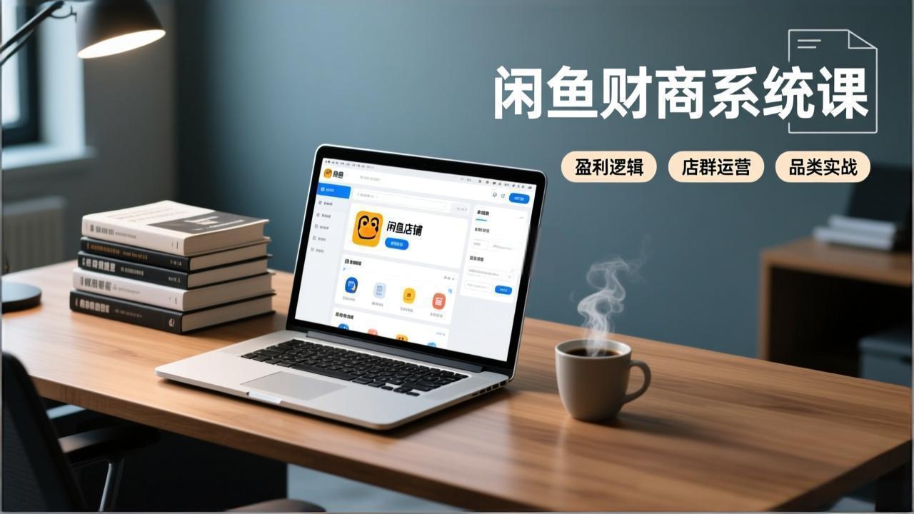 闲鱼财商系统课：从盈利逻辑、店群运营到品类实战，实现稳定月入过万-沧海聊项目