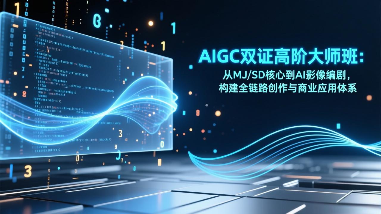 AIGC双证高阶大师班：从MJ/SD核心到AI影像编剧，构建全链路创作与商业应用体系-沧海聊项目