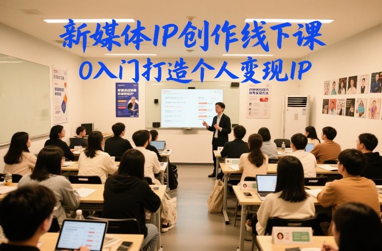 新媒体IP创作线下课，0入门打造个人变现IP-沧海聊项目