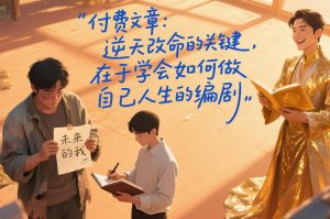 付费文章：逆天改命的关键，在于学会如何做自己人生的编剧-沧海聊项目