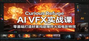 Curious Refuge AI VFX实战课，零基础打造好莱坞级爆炸火焰电影特效-沧海聊项目