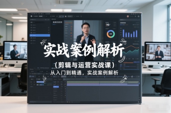 剪辑与运营实战课，从入门到精通，实战案例解析(更新2026)-沧海聊项目