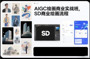 AIGC绘画商业实战班，SD商业绘画流程-沧海聊项目