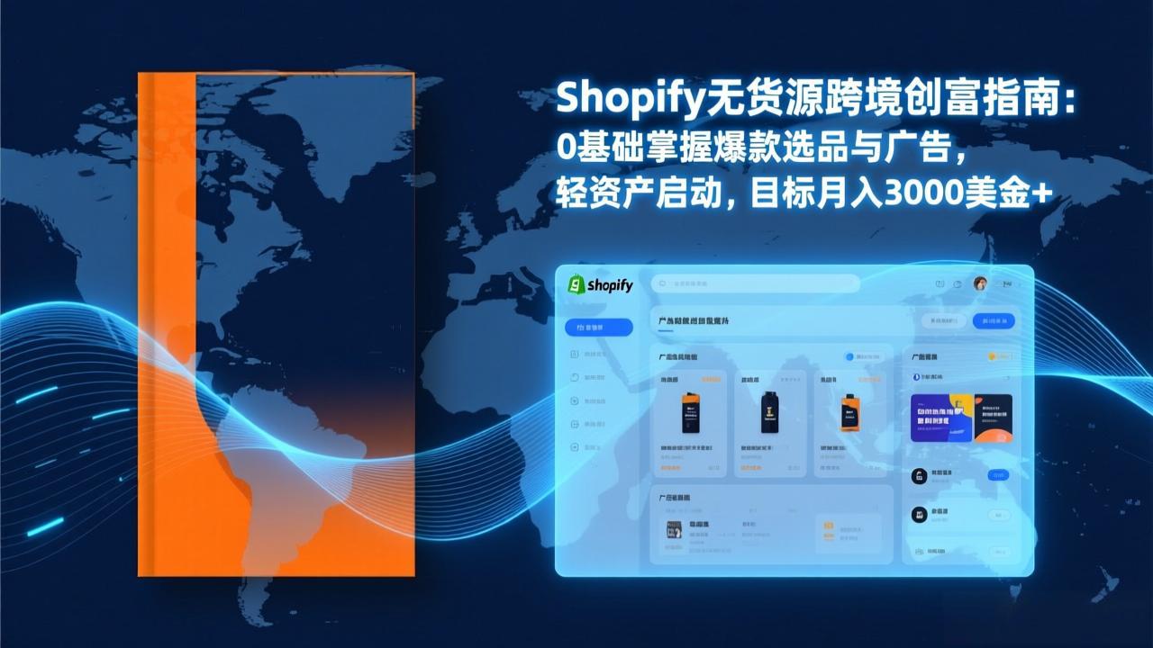 Shopify爆款打法实战：从选品到广告投放，复制爆款模型，驱动独立站月销售额破万刀-沧海聊项目