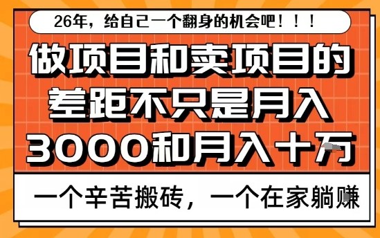 为什么卖项目能轻松月入10个W，而做项目却真正賺不到什么钱？原因竟然是这个！【揭秘】-沧海聊项目