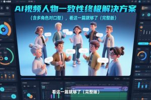 AI视频人物一致性终极解决方案(含多角色对口型)，看这一篇就够了(完整版)-沧海聊项目