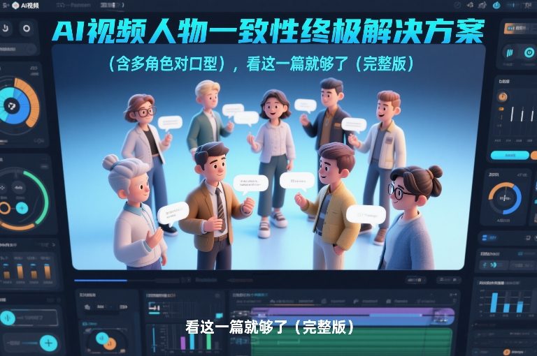 AI视频人物一致性终极解决方案(含多角色对口型)，看这一篇就够了(完整版)-沧海聊项目