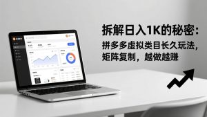 拆解日入 1K 的秘密：拼多多虚拟类目长久玩法，矩阵复制，越做越赚-沧海聊项目